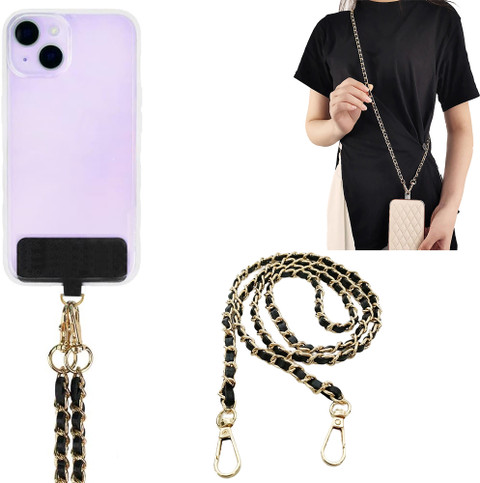 Wiska Phone Mobile Lanyard Crossbody Hanging Chain Holder Sling Carry  iPhone Strap Phone Charm