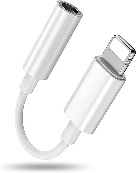 Ailkin Designed for Apple iPhone White Audio Adapter Jack