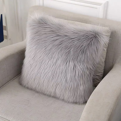 Fur Pillow Small Couch Pillows PICKKART Set Of Small Size 12x12