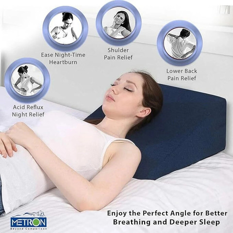 METRON Foam Orthopaedic Pillow Pack of Solid Bed Wedge Pillows