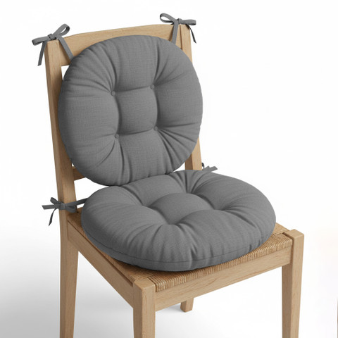 Mom's Moon Microfibre Chair Pad Pack of Solid Plus Comfort Round