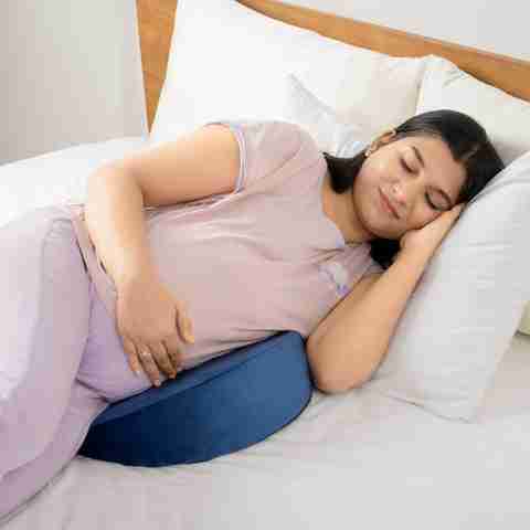 Wakefit Memory Foam Pregnancy Pillow Pack of Solid Wedge-Shape