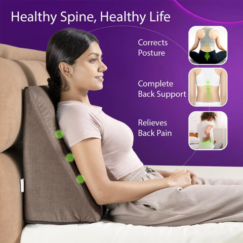 Wakefit Memory Foam Orthopaedic Pillow Pack of Solid Wedge