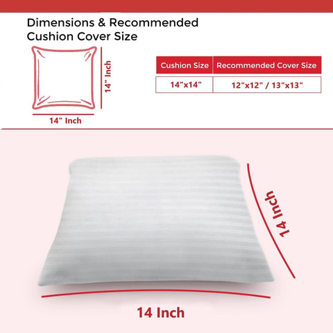 VLYSIUM Microfibre, Polyester Fibre Cushion Pack of Stripes