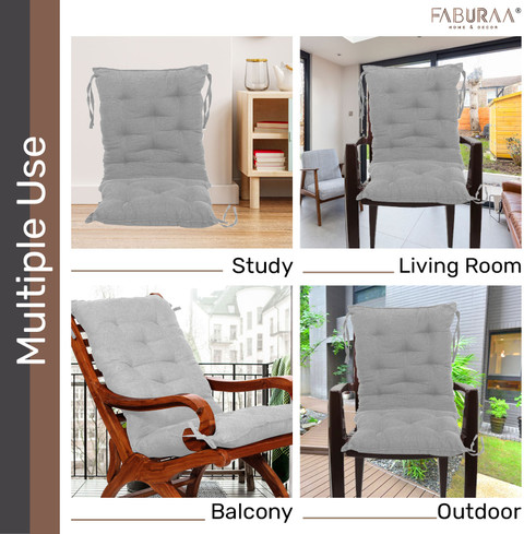 Faburaa Cotton Chair Pad Pack of Solid Maple Rocking Chair