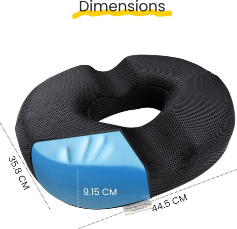 Sleepsia Memory Foam Orthopaedic Pillow Pack of Solid Orthopedic