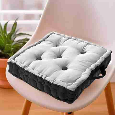 KUBER INDUSTRIES Microfibre Chair Pad Pack of Solid