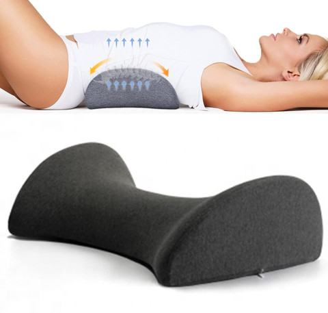 araami Memory Foam Sleeping Pillow Pack of Solid Memory Foam waist  Cushion Lumbar Support