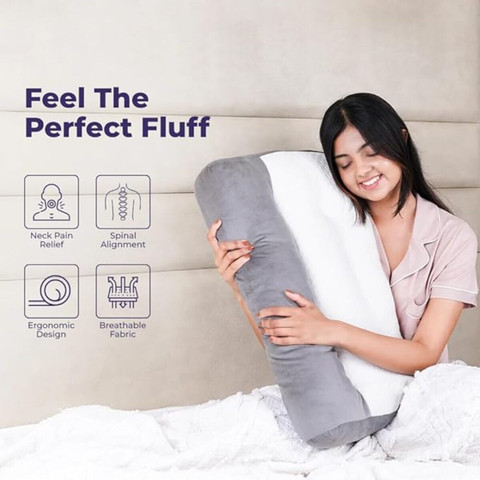 RELAX COMPANY Polyester Fibre Orthopaedic Pillow Pack of
