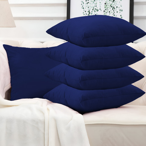 Daddy Cool Microfibre Cushion Pack of Solid Velvet Sofa Cushion