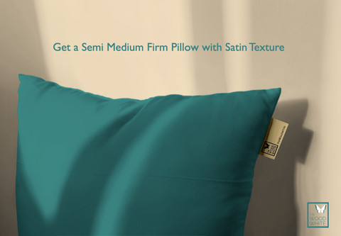 THE WOOD WHITE INDIA Microfibre Sleeping Pillow Pack of Solid