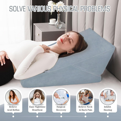 CUSHIO Memory Foam Body Pillow Pack of Solid Adjustable Memory