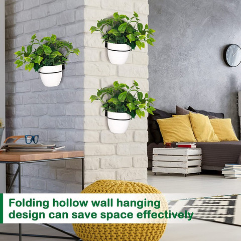 AppEasy Wall Mounted Hanging Plant Pot Holder for Balcony, Home Décor (7
