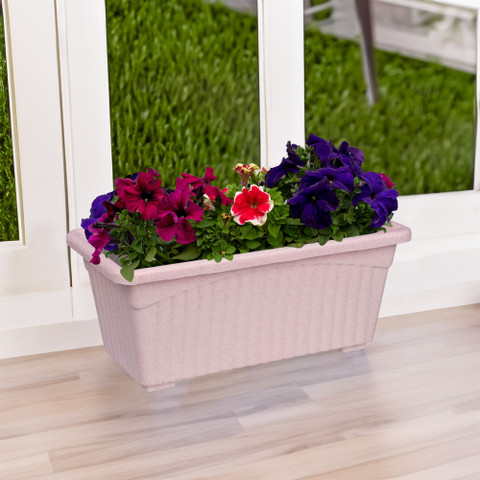 HOMESTIC by Kuber Industries Marble Jupitar Flower Pot for Home  Gardening|Pack of 3|Sky Blue-Pink Green Plant Container Set