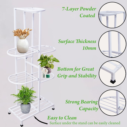 VINAMRA28 7-Tier Plant Stand Multiple Flower Pot Holder, Storage