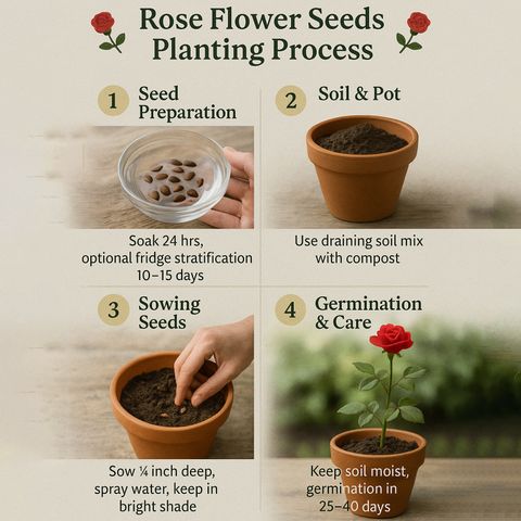 Seedsilk Rose Seeds for Home Gardening | High germination rate Seed Price  in India - Buy Seedsilk Rose Seeds for Home Gardening | High germination  rate Seed online at Flipkart.com