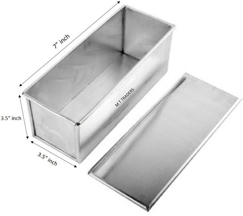 MTDS Iron Sandwich Bread Mold/Tin Box with Cover for cm  inch}) Tray
