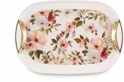 NAYASA Plastic Serving Tray Set Tray For Home,Kitchen,Office