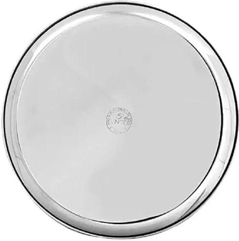 VINOD Stainless Steel Kanchan Bogi Plate, Lunch Dinner Plate