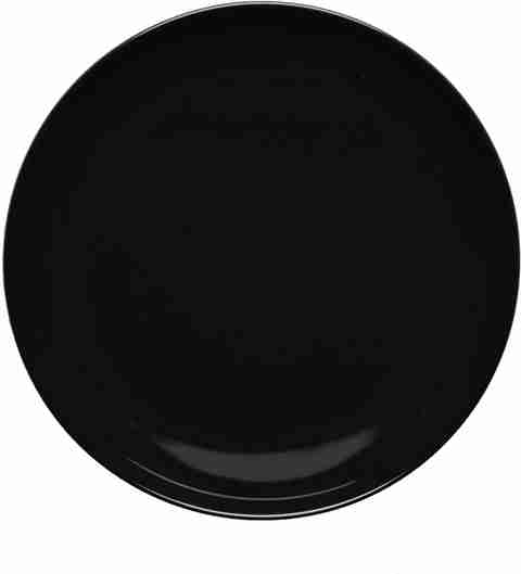 Kanha Dinnerware Serving Plate Plastic for Dinner Black Microwave Safe,  Oven Safe Dinner Plate
