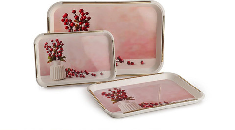 Nayasa Serving Tray Set Nayasa Ruby Serving Tray – ITN Store