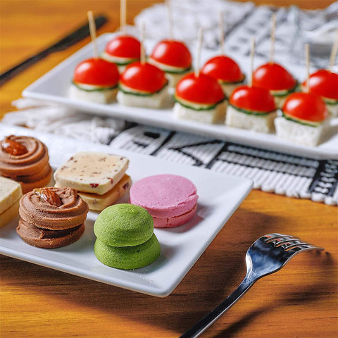 BARCROCK Premium Rectangular Serving Platters Trays for Party Food  Appetizer Snack Salads Tray