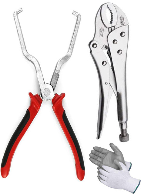 Fuel Line Disconnect Removal Pliers – 220mm Car Hand Tool For Petrol Hose Clips