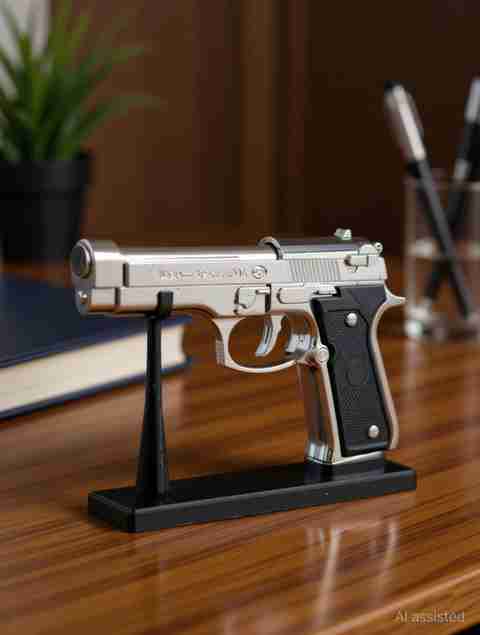 cigarette lighter that looks like a gun Vintage Partner Small Handgun Pistol Shaped Depiction Novelty soft flame The novelty pistol lighters you