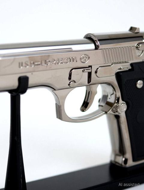 cigarette gun Pistol Lighter DB-1686 Gun Shaped Windproof Red