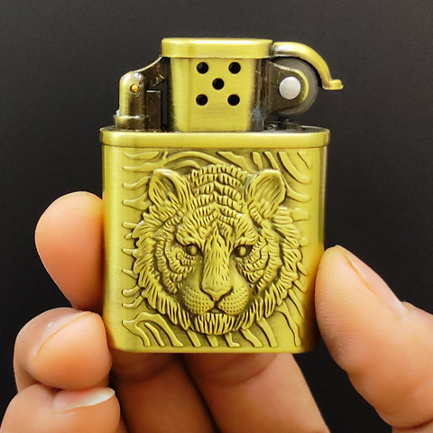 Crokroz Stylish Wheel Flame Flip Top Cigarette Pocket Lighter