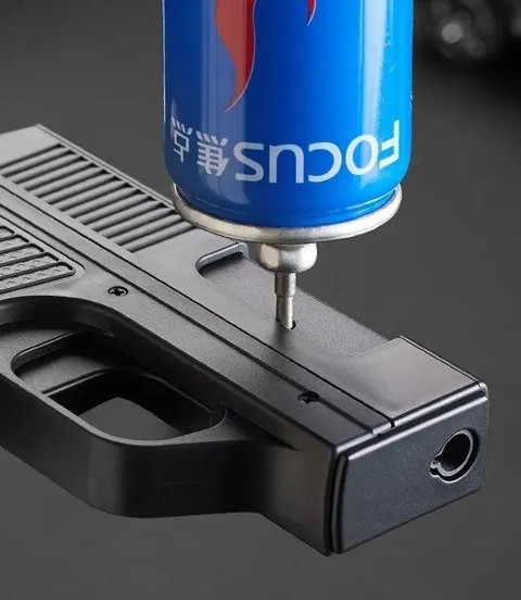 VIOVI Focus Gun Cigarette Case Inbuilt Rechargeable Windproof Torch Blue  Jet Flame Lighter 10 pcs Cigarette Box Pocket Lighter Price in India