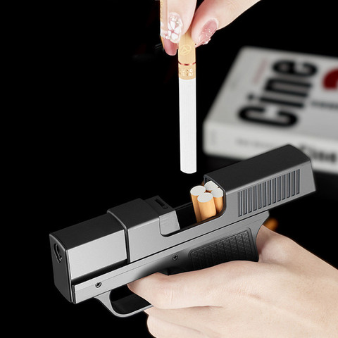 Abelestore Gun shape cigarette case lighter 2in1 Pocket Lighter Gun shape cigarette  case lighter 2in1 Pocket Lighter Pocket Lighter Price in India