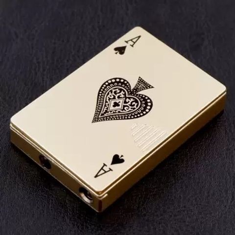 VIOVI Gold Metal Body Ekka Lighter with LED Green Jet Flame - Image 7
