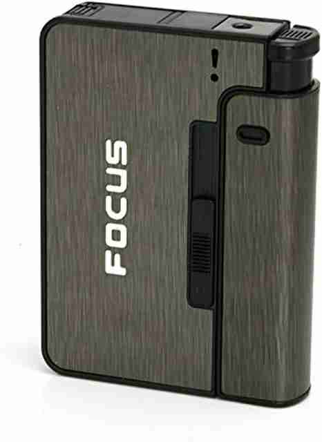 cigarette case with lighter flipkart focus YH001-GREY Portable I Suitable for 8pcs King Size Cigarettes Pocket Lighter Price in India 37% OFF on greyfire 20