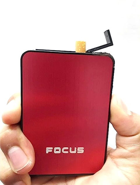 cigarette case with lighter flipkart First Dot 5-6 Ejection Box regular cigarette Holder ALUMINIUM Cigarette  Case Box Automatic Popup Cigarette Box Holder Inside Cigarette Pocket  Lighter Price in India