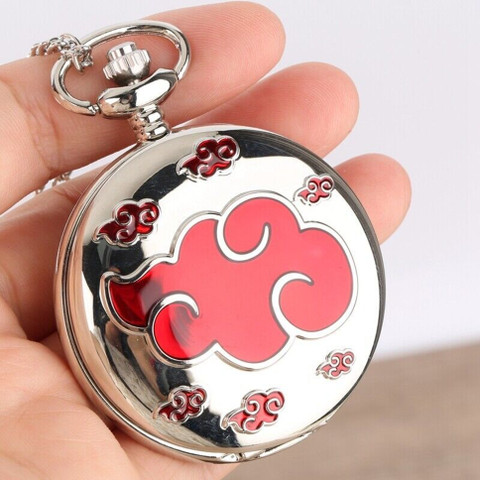 Mubco Naruto Itachi Uchiha Design Quartz Pocket Watch Keychain