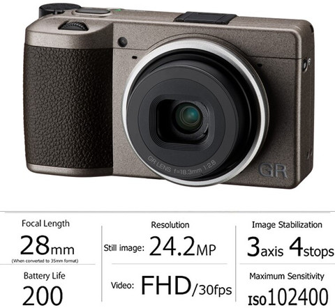 Ricoh GR III Diary Edition Digital Compact Camera 28mm f/ 2.8