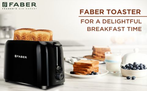 Febote Toaster FABER by Franke Faber FT 750W BK Electric Pop-Up Toaster With Dust ...