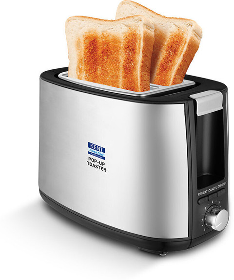 KENT Pop Up Toaster SS| Automatic Pop Up|7 Browning Modes|Removable Bread  Crumb Tray 750 W Pop Up Toaster