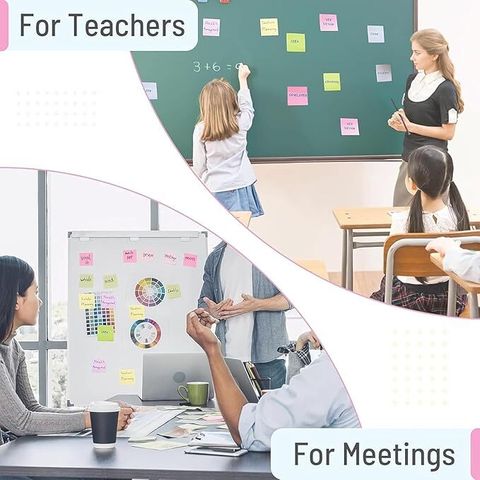 Tiny Tales 200 Sheets Sticky Note 200 Sheets 3 x 3 Inch Sticky Notes Self Adhesive Post It, 2 Colors (Set Of 1, Multicolor) - Image 8