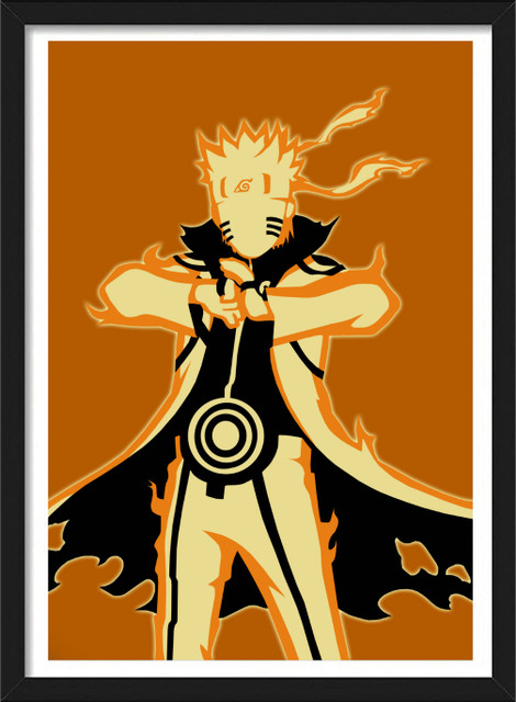 Naruto Uzumaki KSM Form | Naruto Framed Poster with Matt Finish