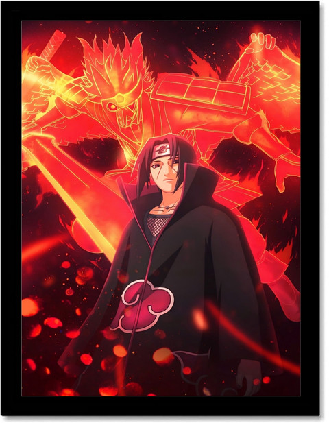 Itachi Anime Acrylic glass Framed Poster For Room Office Naruto