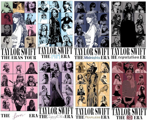 Taylor Swift Posters Aesthetic - Set of 8 Taylor Swift Poster