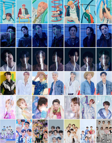 Pack of 42 BTS Band Members Photocards for Fans & Album Collection