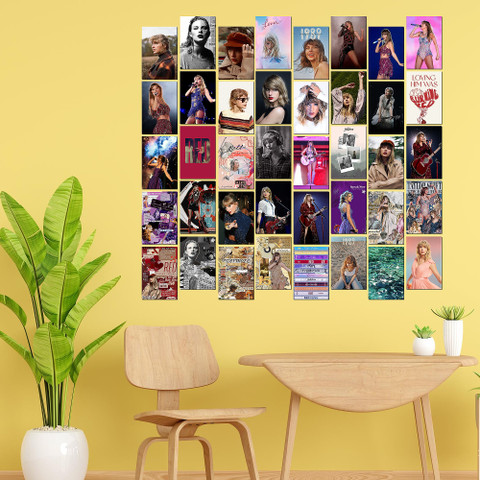 Taylor Swift Wall Collage poster || A6 size || Pack of 40