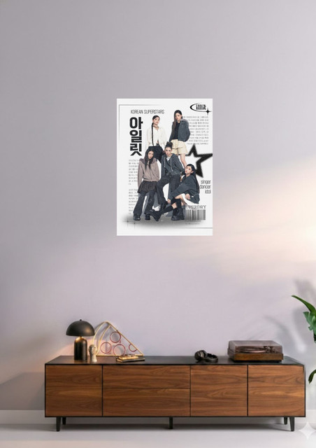 ILLIT Artwork K-Pop Group Poster – Glossy A4 Size | Self-Adhesive