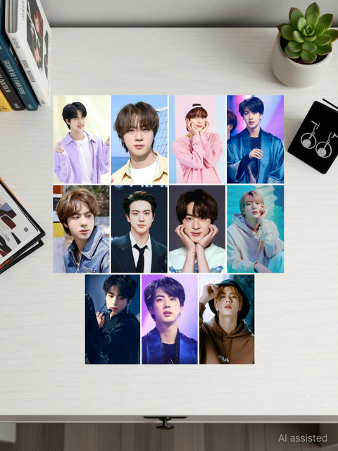 Pack of 11 BTS Member Jin Photocard set for BTS Fans | HD Quality
