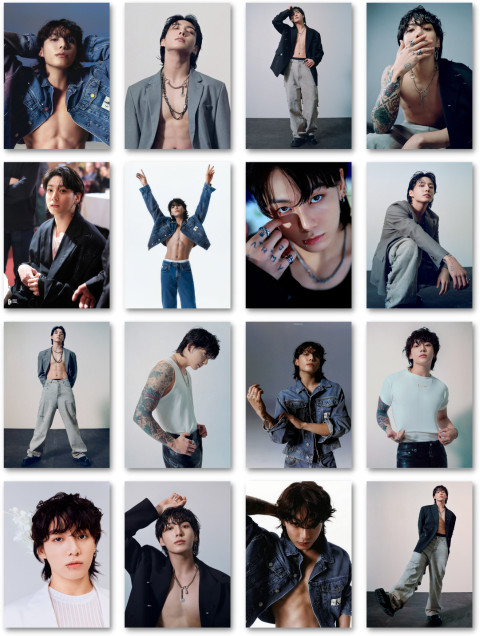 BTS Jungkook - Seven Photocards Pack Of 16 (8 x 11 cm) | BTS JK
