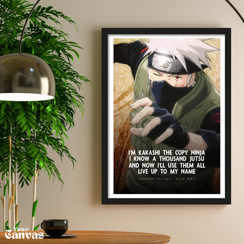 Hatake Kakashi | Naruto Shippuden Characters - Anime Framed Poster