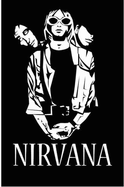 Poster Kurt Cobain Nirvana sl11992 (Large Poster, 36x24 Inches